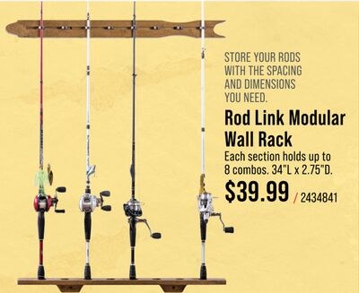 Bass Pro Shops Rod Link Modular Wall Rack