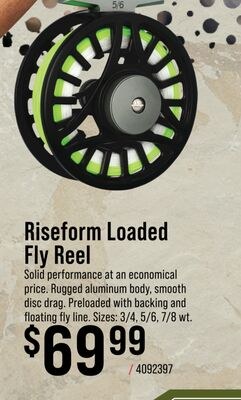 White River Fly Shop Riseform Loaded Fly Reel
