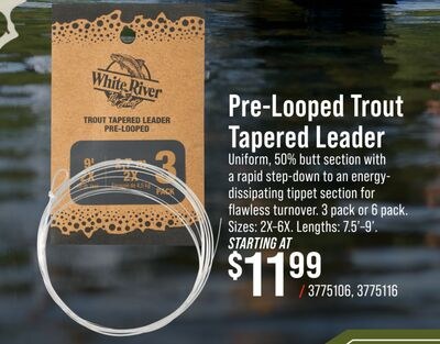 Pre-Looped Trout Tapered Leader