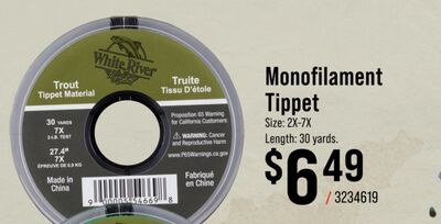 White River Monofilament Tippet