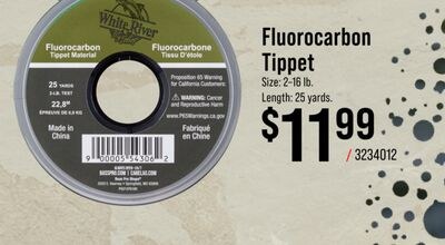 White River Fluorocarbon Tippet