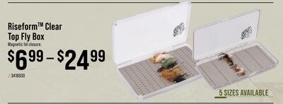 White River Fly Shop Riseform Clear Top Fly Box