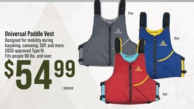 Ascend Universal Paddle Vest