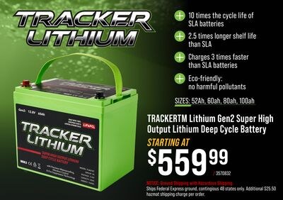 TRACKER TM Lithium Gen 2 Super High Output Lith…