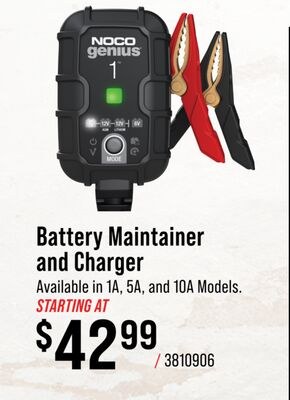 NOCO Battery Maintainer and Charger