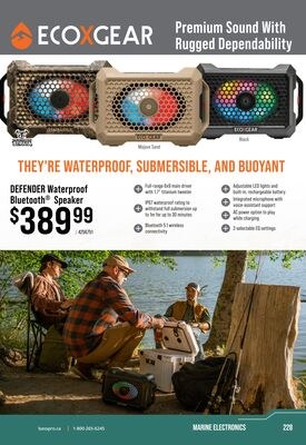 ECOXGEAR DEFENDER Waterproof Bluetooth Speaker