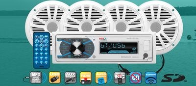 Boss audio AM/FM MP3 wireless receiver with blu…