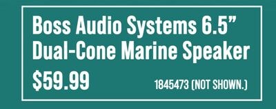 Boss Audio Systems 6.5" Dual-Cone Marine Speaker