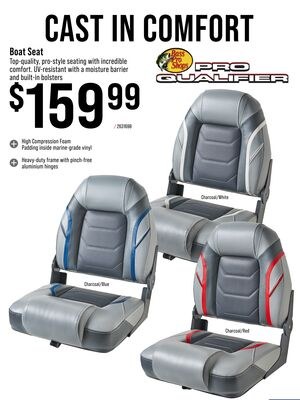 Bass Pro Shops Pro Qualifier Boat Seat