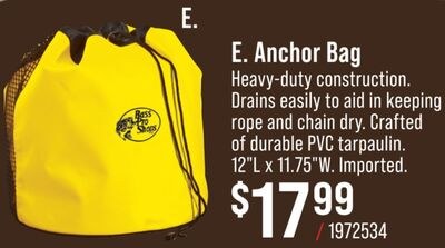 Bass Pro Shops Anchor Bag