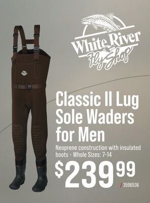 White River Fly Shop Classic II Lug Sole Waders…