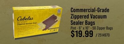 Cabela's Commercial-Grade Zippered Vacuum Seale…