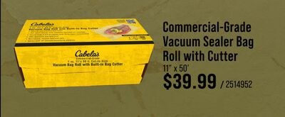 Cabela's Commercial-Grade Vacuum Sealer Bag Rol…