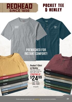 RedHead Pocket T-Shirt or Henley