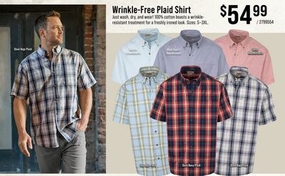 Redhead Wrinkle-Free Plaid Shirt