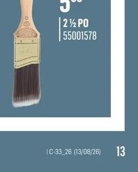 Pinceau Angulaire en Polyester et Nylon 1.5 PO