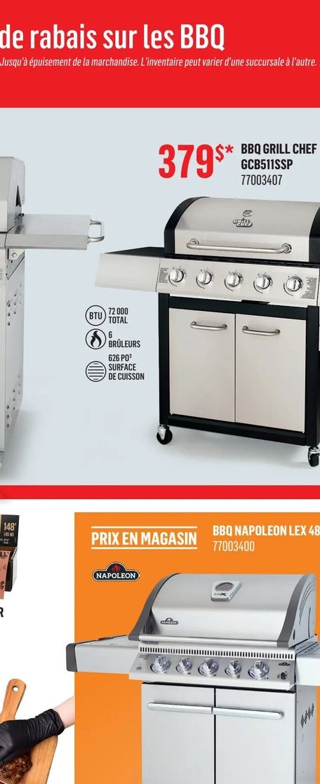 BBQ GRILL CHEF GC851SSP