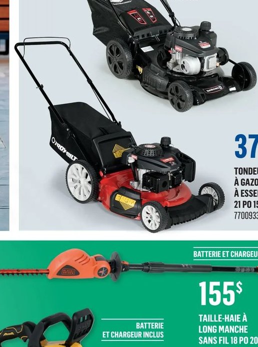 Tondeuse autopropulsée 4-en-1 à essence 20 po 1…