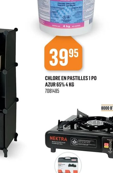 Chlore en pastilles 1 PO Azur 65%