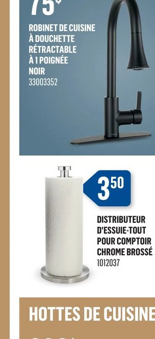 Robinet de cuisine à bouchette rétractable à 1 …