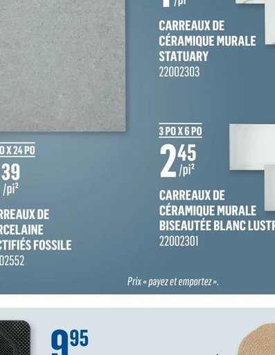 CARREAUX DE PORCELAINE RECTIFIÉS FOSSILE