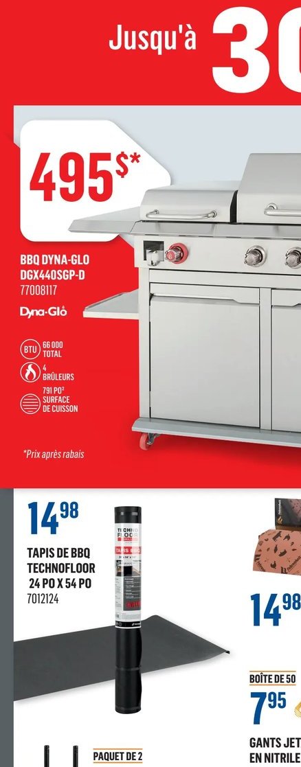 BBQ DYNA-GLO DGX440SGP-D