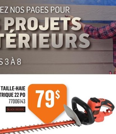 Taille-haie électrique 22 PO