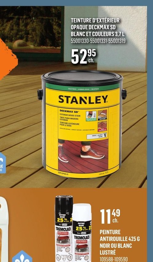 TEINTURE D'EXTÉRIEUR OPAQUE DECKMAX SD BLANC ET…