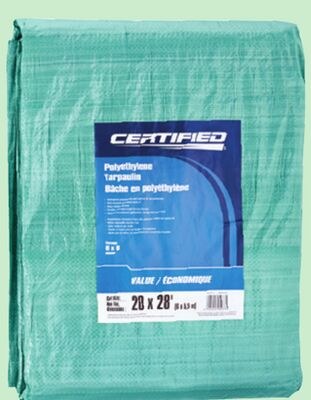 Certified Light-Duty Tarp, 20 x 28´