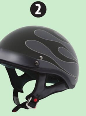 VCAN Shorty Motorcycle Helmet