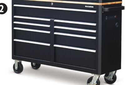 MAXIMUM 56" 9-Drawer Cabinet with Built-In Powe…