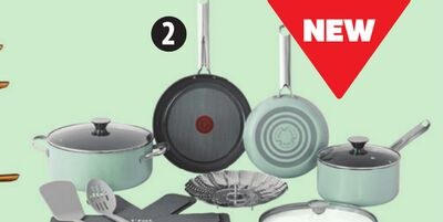 T-fal 12-Pc Ceramic Non-Stick Cookware Set.