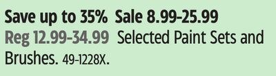 PREMIER Selected Paint Sets and Brushes.