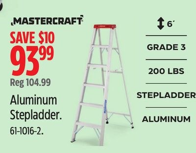MASTERCRAFT Aluminum Stepladder
