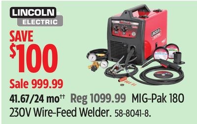 Lincoln Electric MIG-Pak 180 230V Wire-Feed Wel…