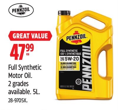 Pennzoil Full Synthetic Motor Oil