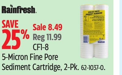 Rainfresh 5-Micron Fine Pore Sediment Cartridge…