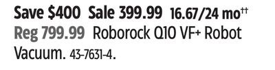 Roborock Q10 VF+ Robot Vacuum