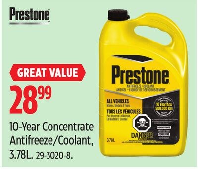 Prestone 10-Year Concentrate Antifreeze/Coolant…