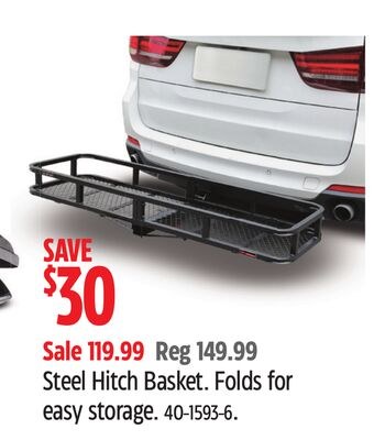 MotoMaster Steel Hitch Basket