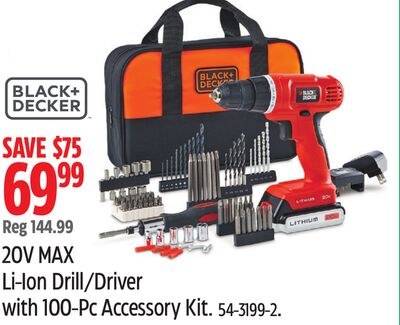 BLACK+DECKER 20V MAX Li-Ion Drill.Driver with 1…
