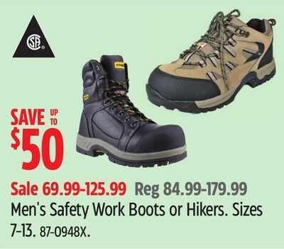 Men's Safety Work Boots or Hikers.