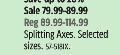 Splitting Axes