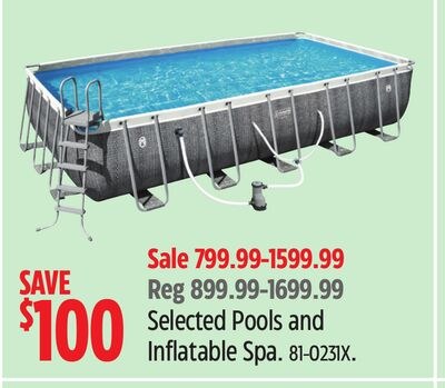 Selected Pools and Inflatable Spa