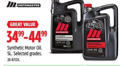 MotoMaster Synthetic Motor Oil