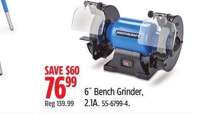 Mastercraft 6" Bench Grinder