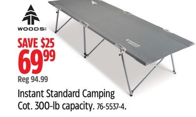 WOODS Instant Standard Camping Cot