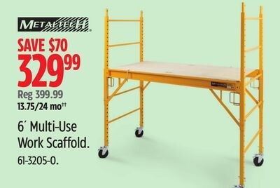 METALTECH 6' Multi-Use Work Scaffold