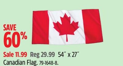 54" x 27" Canadian Flag