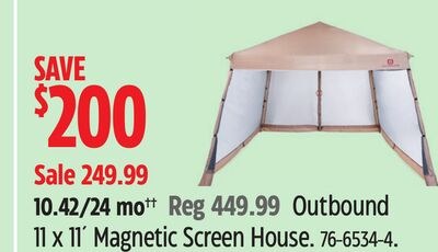 Outbound 11 x 11´ Magnetic Screen House